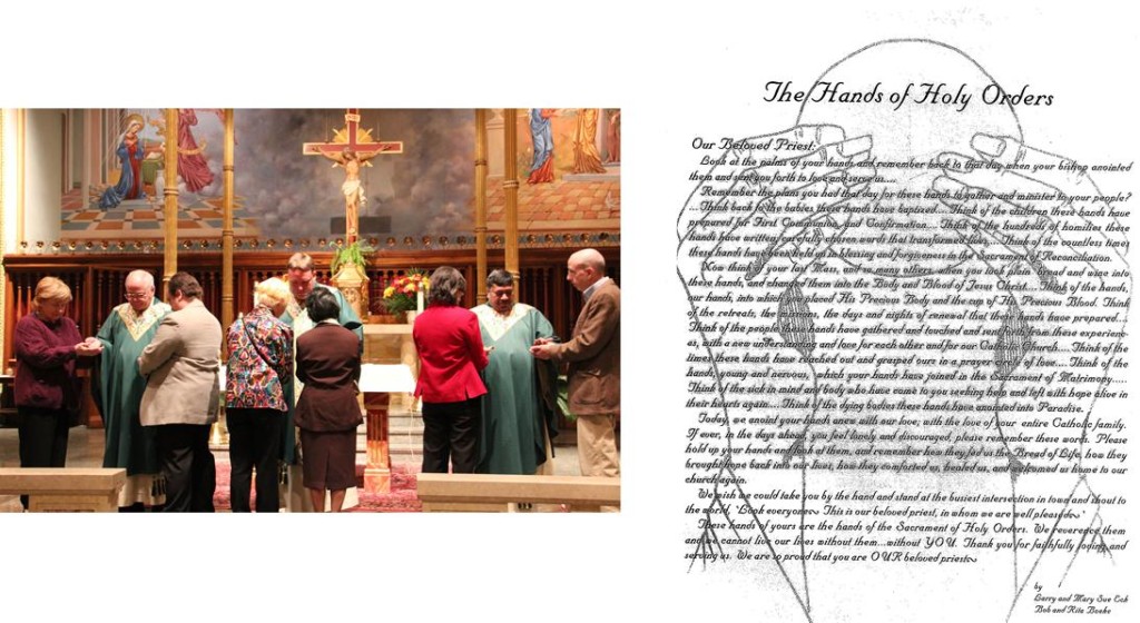 Praying of the Hands of Holy Orders