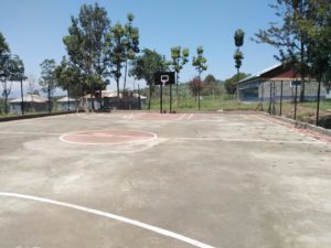 Basketball court in Kenya