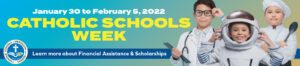Catholic school week banner 2022