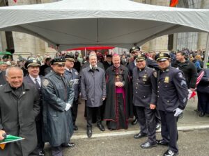 Bishop Brennan+NYPD chaplains