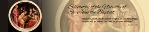 DOB Banner 2023 Solemnity of the Nativity of St John the Baptist