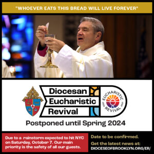 Diocesan Eucharistic Revival Postponed Announcement IG