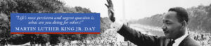 Martin Luther King Jr. Day DoB Banner