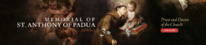 Memorial of Saint Anthony of Padua DOB Banner