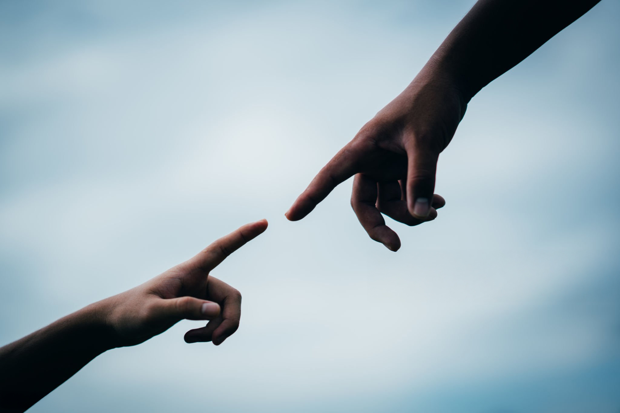 Hand to hand holding connect relationship