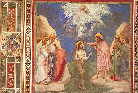 480px Giotto Scrovegni 23 Baptism of Christ