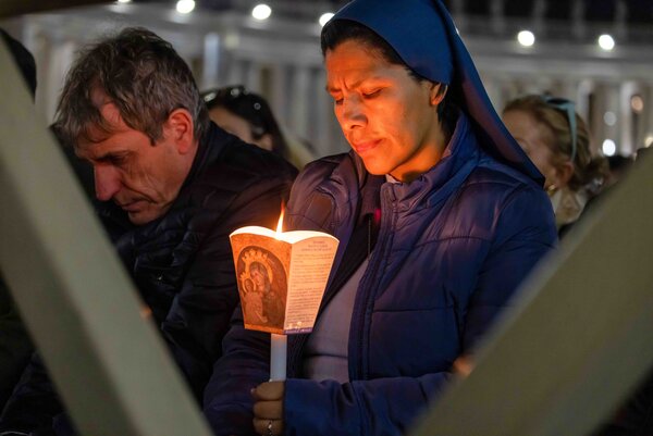 ROSARY AT VATICAN FOR POPE FRANCIS MARCH 3, 2025