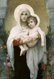 250px William Adolphe Bouguereau (1825 1905) The Madonna of the Roses (1903) (1)